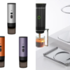 Champagne Colour - Outdoor Wireless Espresso Coffee Machine Plus free Aluminum Drip filter Stand - Product combo